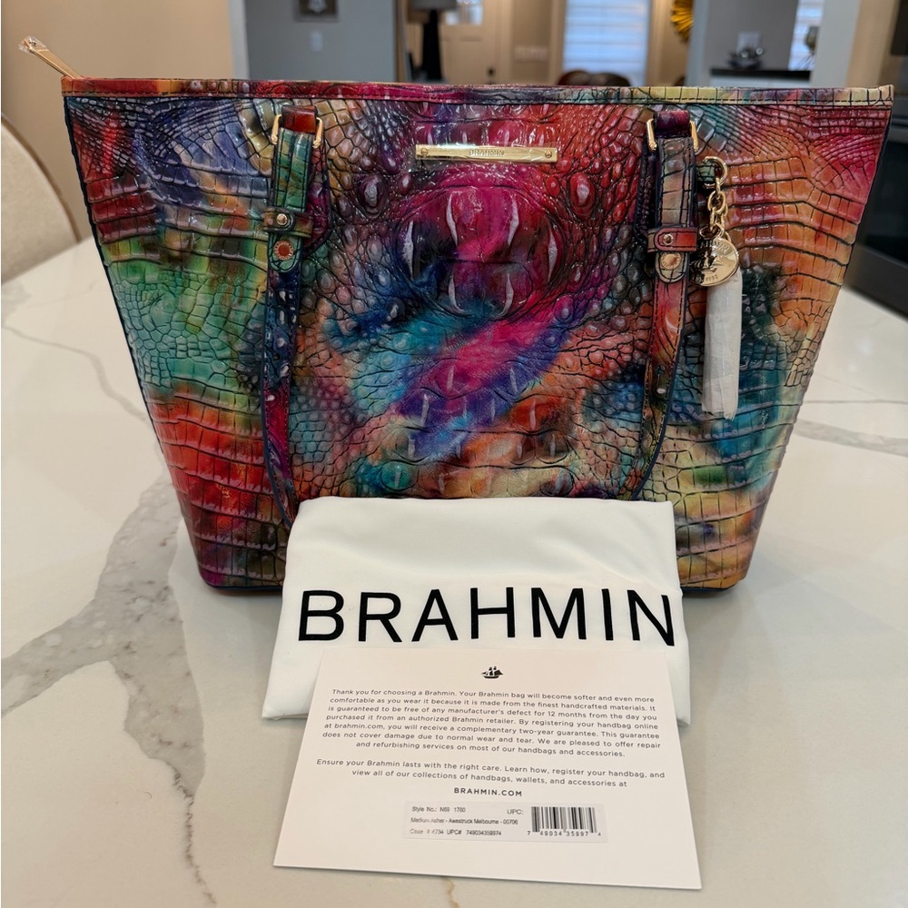 Brahmin Multicolor Genuine Leather Women's Bag